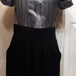 BCBG Maxazria US 10 black and grey cocktail dress